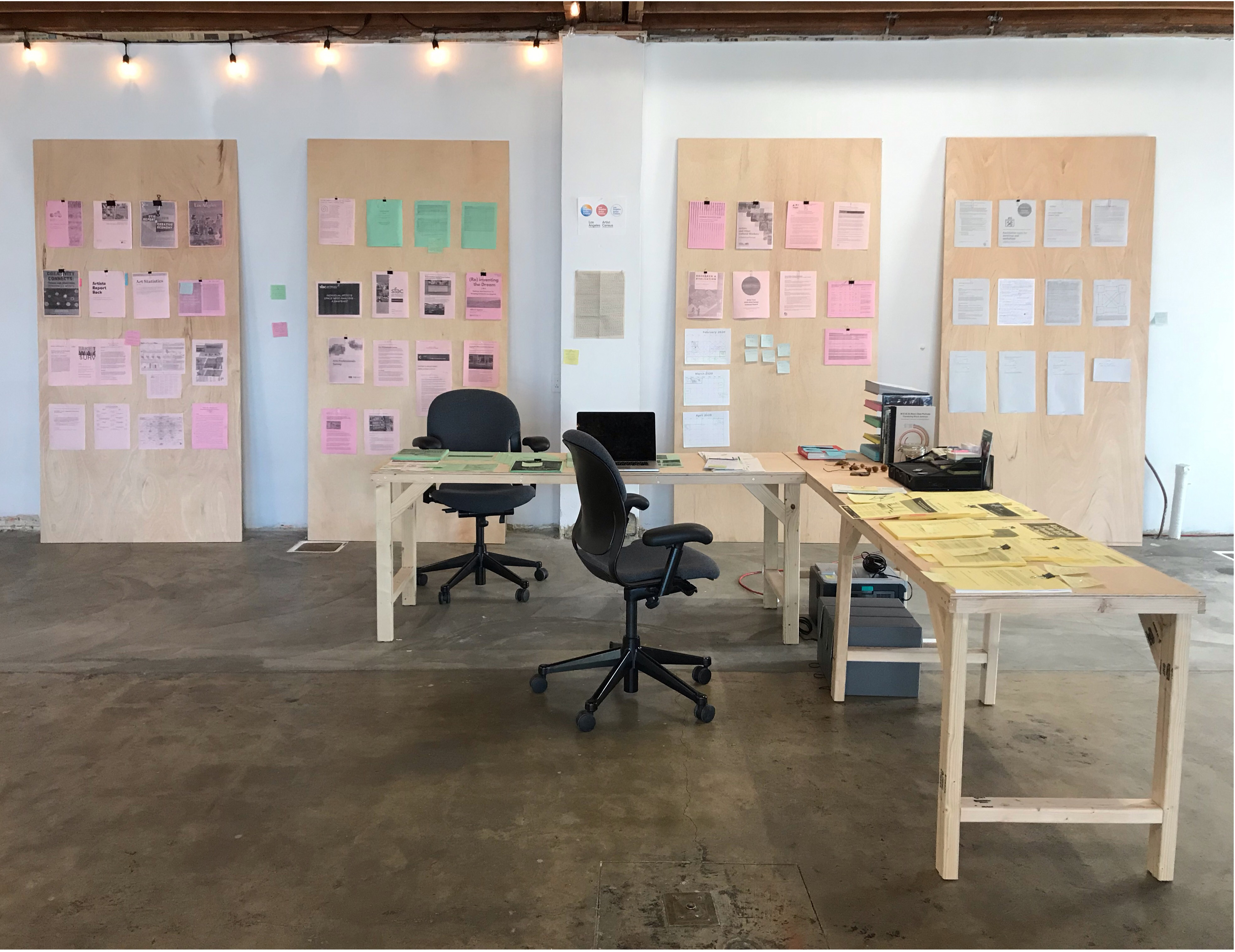 Los Angeles Artist Census Office at the ICA LA (2020)